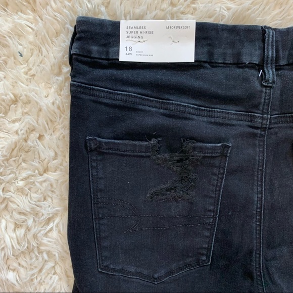 American Eagle NWT High Rise Destroyed Jeggings - Picture 13 of 16